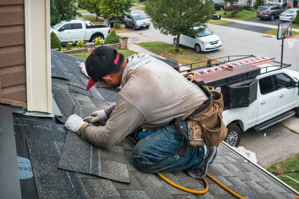 Professional Roof Replacement technician working in Arona, PA